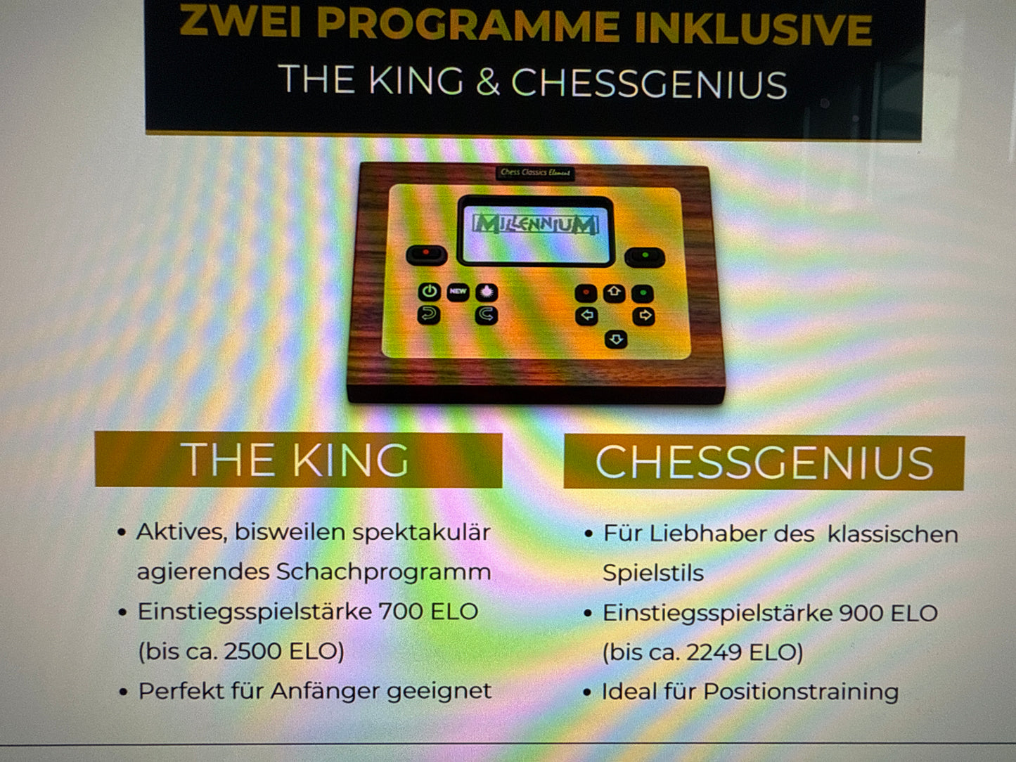 Millennium Schachcomputer ChessClassics Exclusive Produktnummer M828