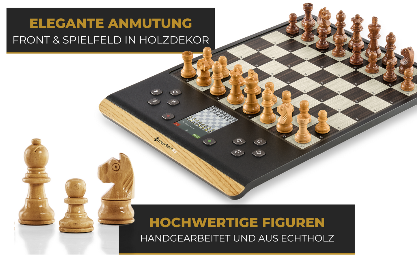 Schachcomputer ChessGenius Pro Wood Edition von Millennium Produktnummer M818