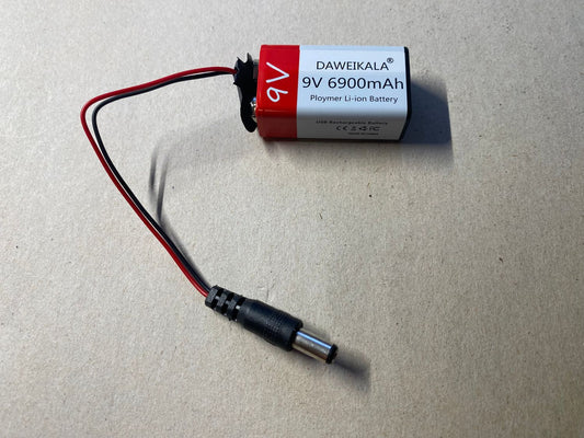 9 Volt Chess - Akku mit 6900mAh für den netzunabhängigen Betrieb von Schachcomputern