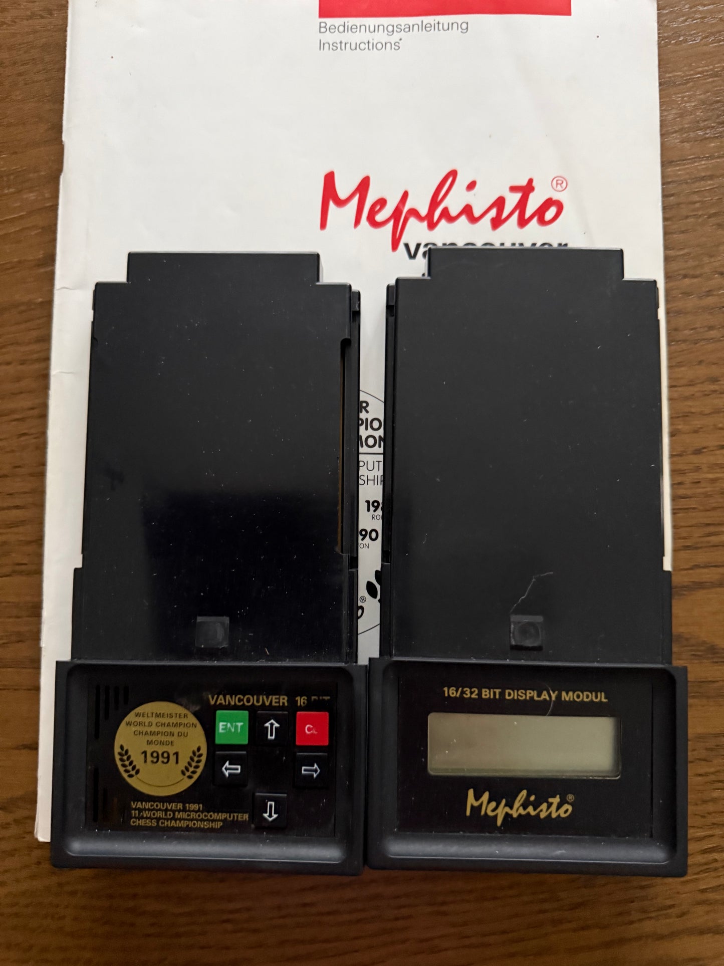 16 bit Mephisto Vancouver Modulset mit original Bedienungsanleitung