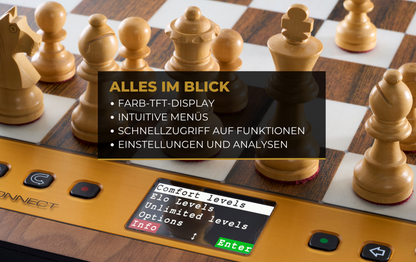 Millennium The King Connect M834 Schachcomputer mit Executive Figurensatz