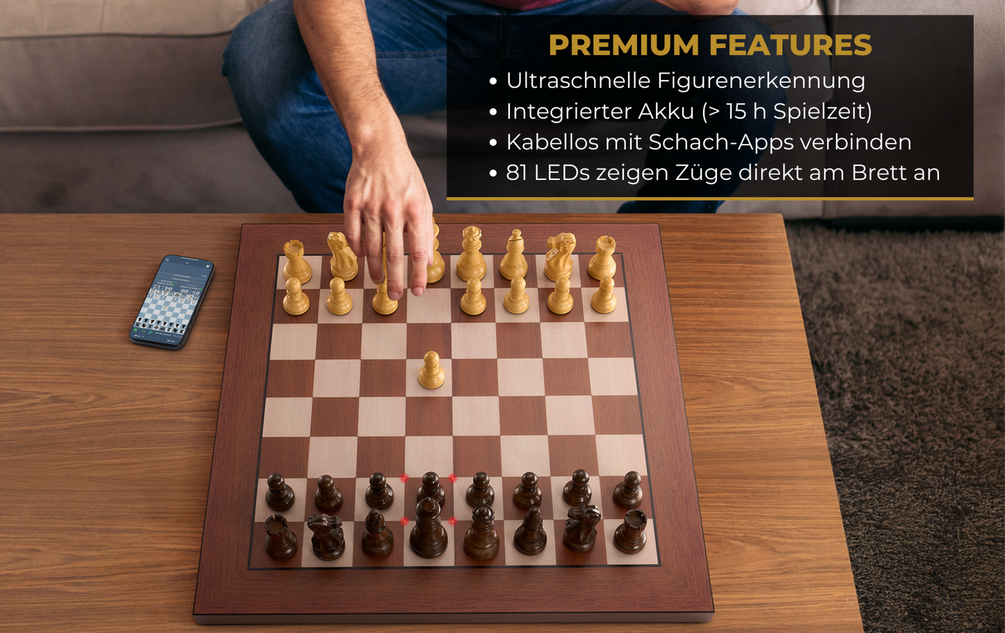 Millennium Supreme T2 Schachcomputer Produktnummer: M880 55x55cm großes Brett